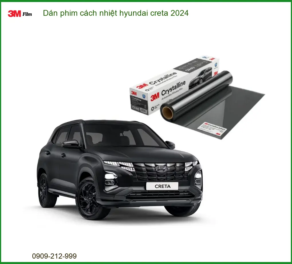 Dán Phim Cách Nhiệt Hyundai Creta 2024 - Trung Tâm Thi Công Chính Hãng TPHCM