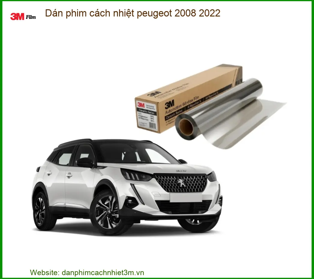 Dán Phim Cách Nhiệt Peugeot 2008 2022 - Trung Tâm Thi Công Chính Hãng TPHCM