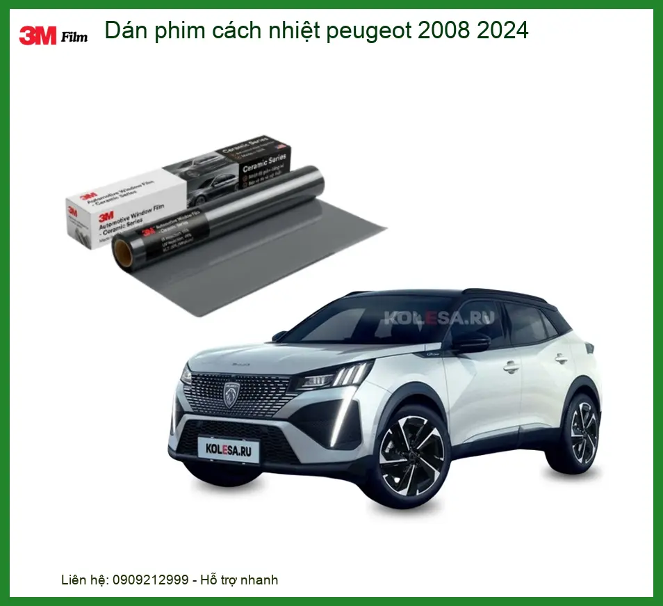 Dán Phim Cách Nhiệt Peugeot 2008 2024 - Trung Tâm Lắp Đặt Chính Hãng TPHCM