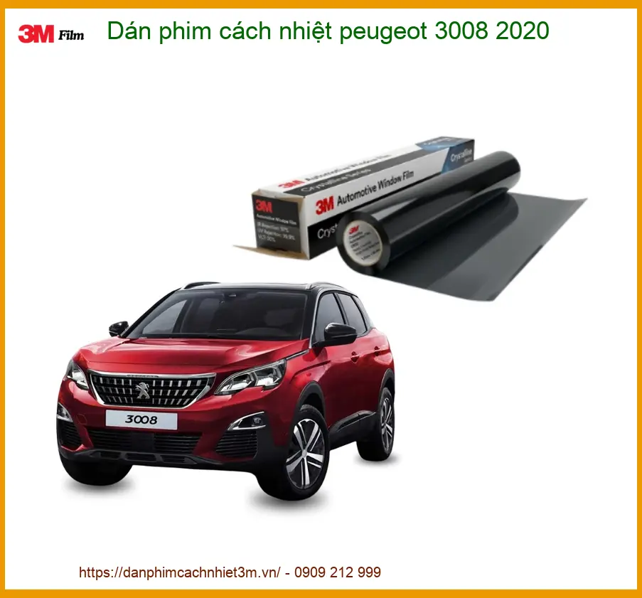 Dán Phim Cách Nhiệt 3M Peugeot 3008 2020 - Trung Tâm Thi Công Chính Hãng TPHCM