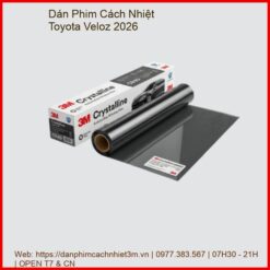 Dán Phim Cách Nhiệt Toyota Veloz 2026 Chính Hãng, Lắp Đặt Tận Nơi Uy Tín