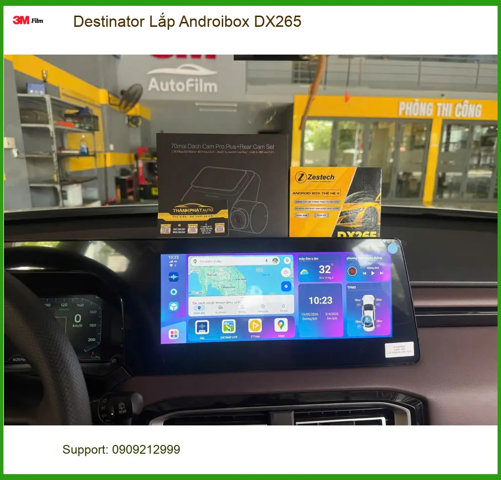 Chú Hưng lắp Android Box Destinator DX265 cho Honda CR-V ở Quận 3 ảnh thực tế 3