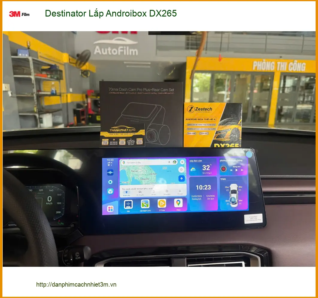Anh Khánh lắp Destinator Androibox DX265 cho Hyundai Creta ở Quận 9 để xem giải trí khi chờ vợ