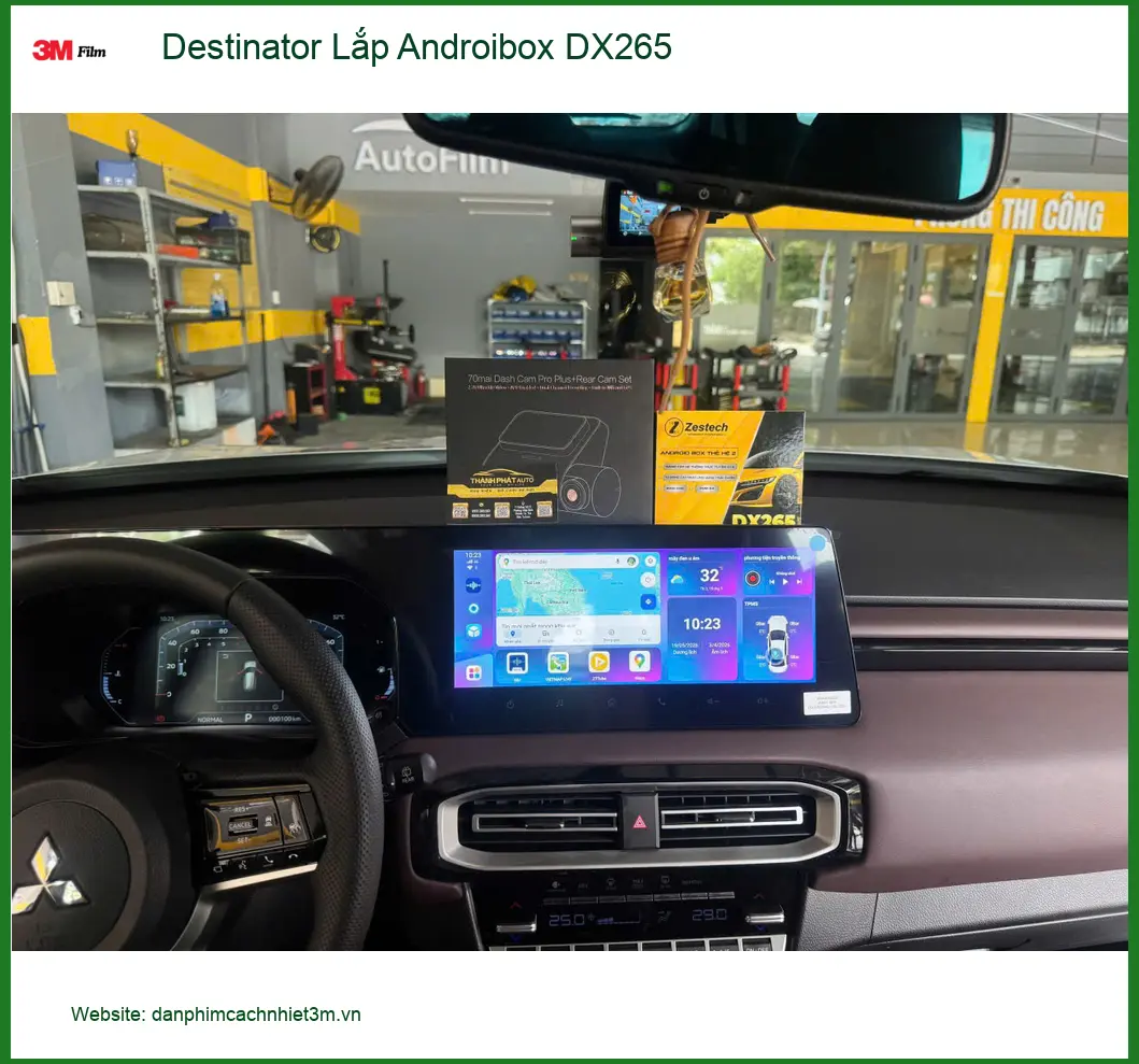 Anh Khánh lắp Destinator Androibox DX265 cho Hyundai Creta ở Quận 9 để xem giải trí khi chờ vợ ảnh thực tế 3