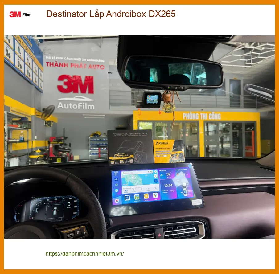Anh Khánh lắp Destinator Androibox DX265 cho Hyundai Creta ở Quận 9 để xem giải trí khi chờ vợ ảnh thực tế 4