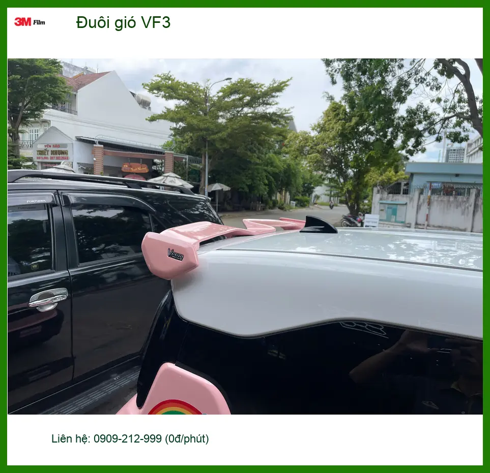 Anh Khang lắp Đuôi gió VF3 tại Quận 12 tăng vẻ cá tính và thể thao.