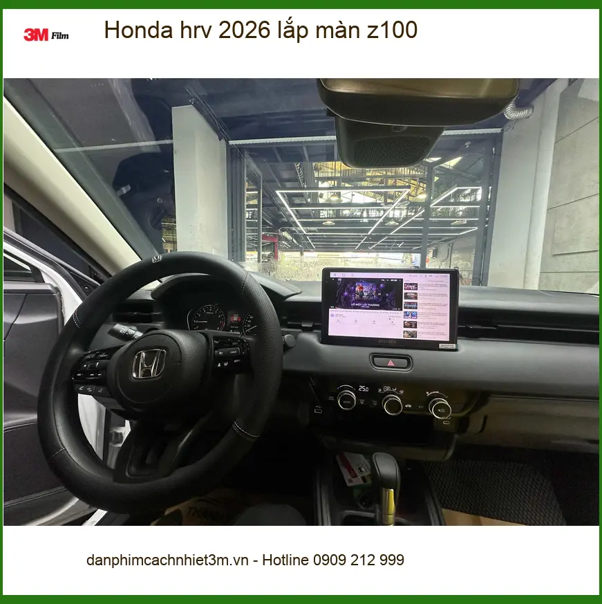 Anh Khải lắp màn Z100 cho Honda HR-V 2026 tại Quận 2 để tận hưởng giải trí đa phương tiện