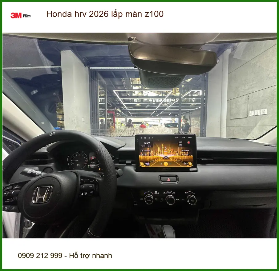 Anh Khải lắp màn Z100 cho Honda HR-V 2026 tại Quận 2 để tận hưởng giải trí đa phương tiện ảnh thực tế 2
