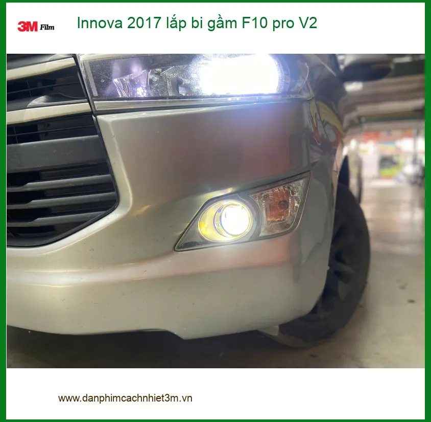 Anh Quang Innova 2017 lắp bi gầm F10 pro V2 Quận 9 tăng sáng vượt trội