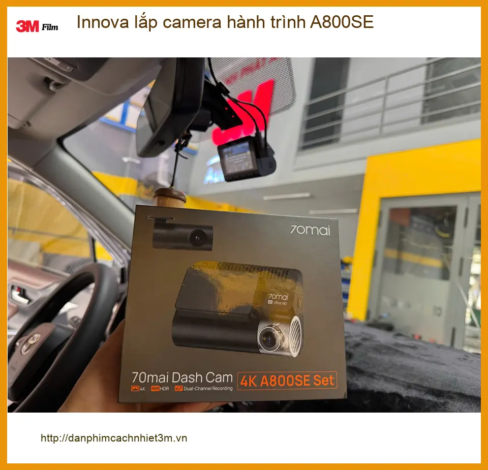 Anh Tùng lắp camera hành trình A800SE Innova tại Củ Chi để yên tâm lái xe đường dài
