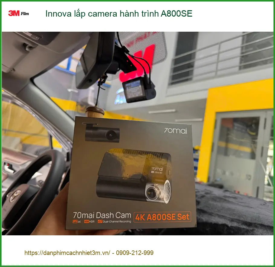 Anh Khôi lắp camera hành trình A800SE cho Toyota Innova tại Quận 9 ảnh thực tế 3