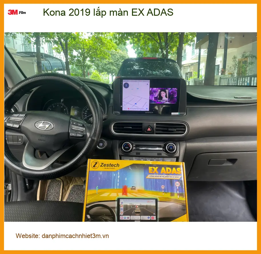 Anh Quang lắp màn hình EX ADAS cho Kona 2019 tại Quận 2 tăng tính an toàn ảnh thực tế 2