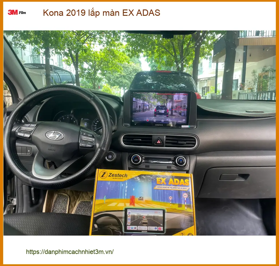 Anh Quang lắp màn hình EX ADAS cho Kona 2019 tại Quận 2 tăng tính an toàn ảnh thực tế 4