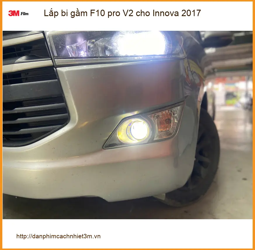 Anh Nam Lắp Bi Gầm F10 Pro V2 Cho Innova 2017 Tại Thủ Đức Để An Toàn Hơn Khi Đi Đêm
