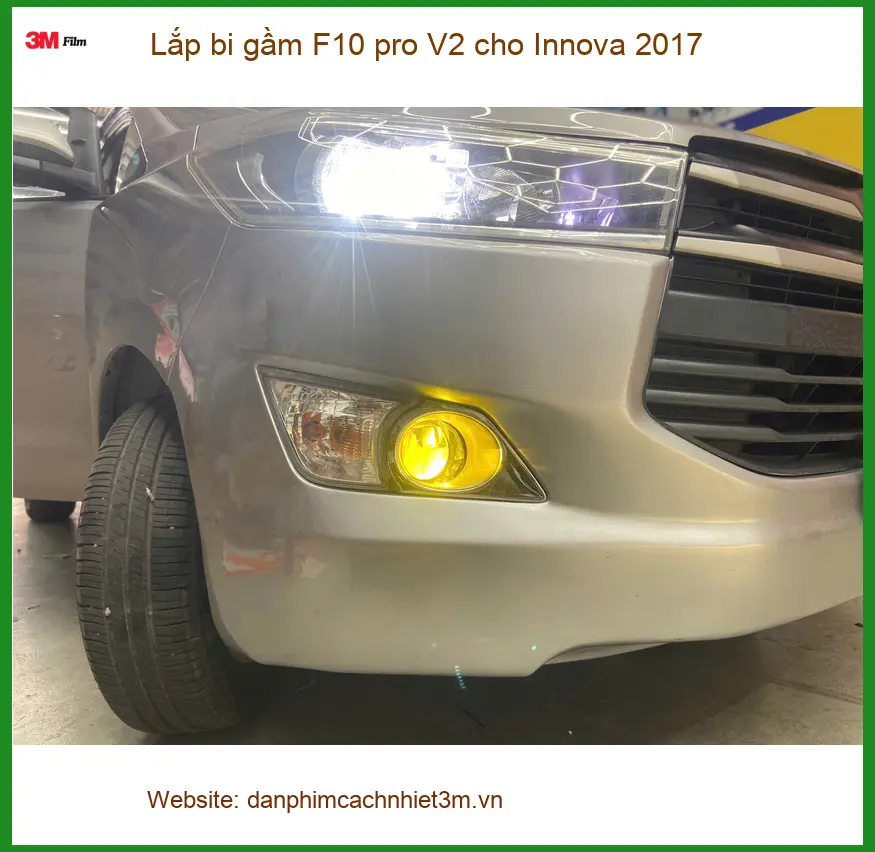 Chú Vĩnh lắp bi gầm F10 pro V2 cho Innova 2017 tại Quận 12