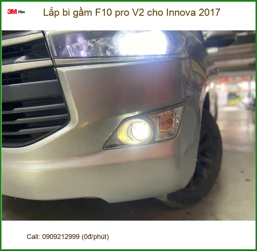Chú Vĩnh lắp bi gầm F10 pro V2 cho Innova 2017 tại Quận 12 ảnh thực tế 2