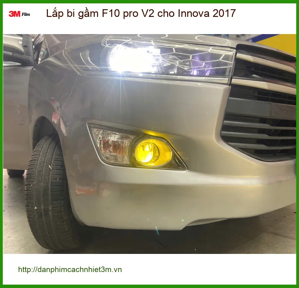 Anh Nam Lắp Bi Gầm F10 Pro V2 Cho Innova 2017 Tại Thủ Đức Để An Toàn Hơn Khi Đi Đêm ảnh thực tế 2