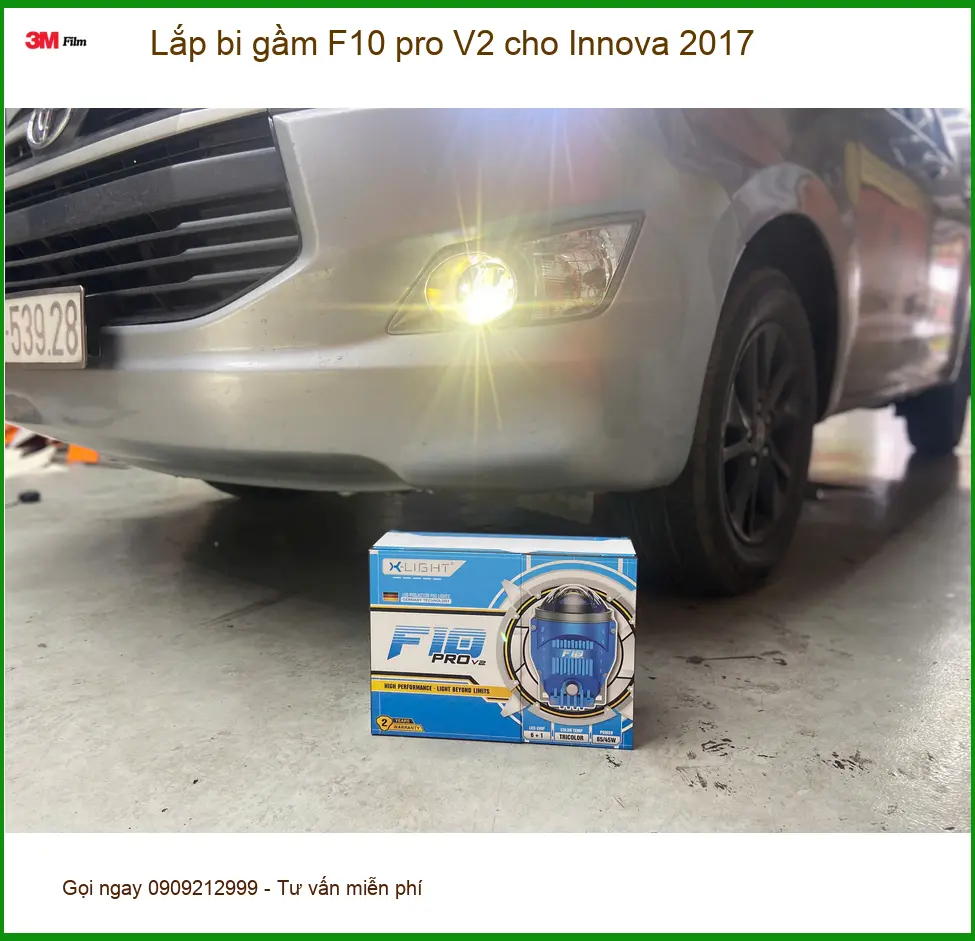 Chú Vĩnh lắp bi gầm F10 pro V2 cho Innova 2017 tại Quận 12 ảnh thực tế 3