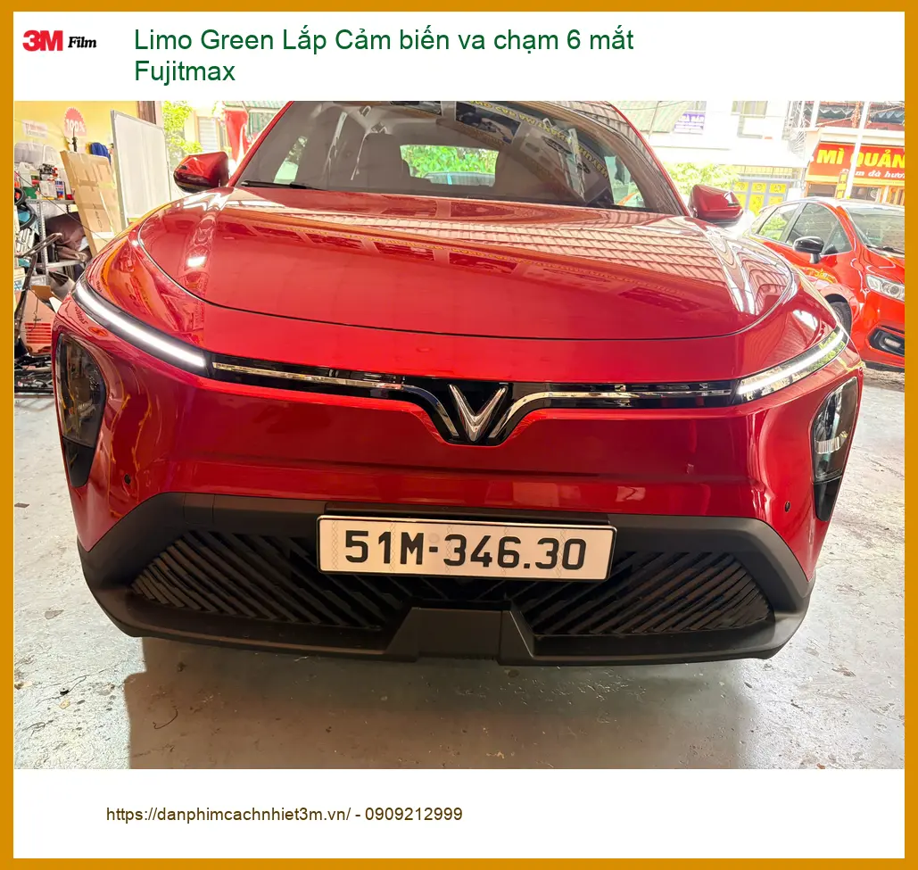 Anh Vĩnh Lắp Cảm biến va chạm 6 mắt Fujitmax Limo Green Bình Chánh, an tâm