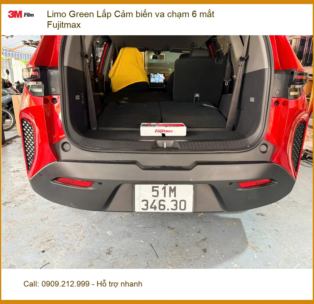 Anh Vĩnh Lắp Cảm biến va chạm 6 mắt Fujitmax Limo Green Bình Chánh, an tâm ảnh thực tế 2