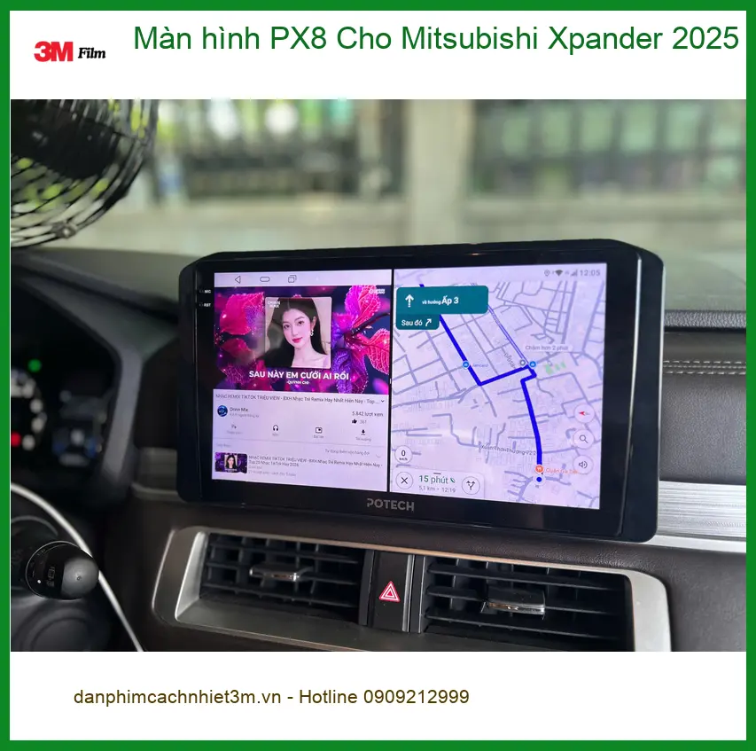Chú Long lắp Màn hình PX8 Cho Mitsubishi Xpander 2025 tại Cần Giờ ảnh thực tế 2
