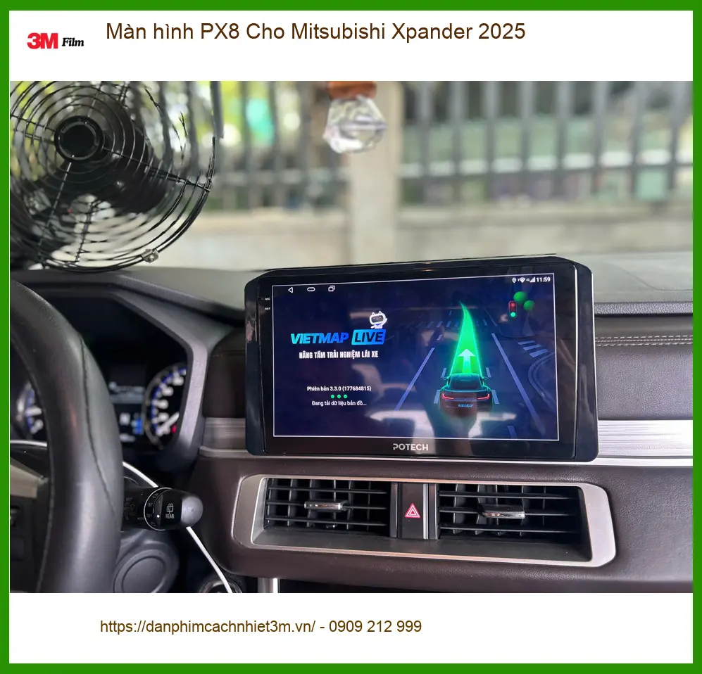 Chú Long lắp Màn hình PX8 Cho Mitsubishi Xpander 2025 tại Cần Giờ ảnh thực tế 4