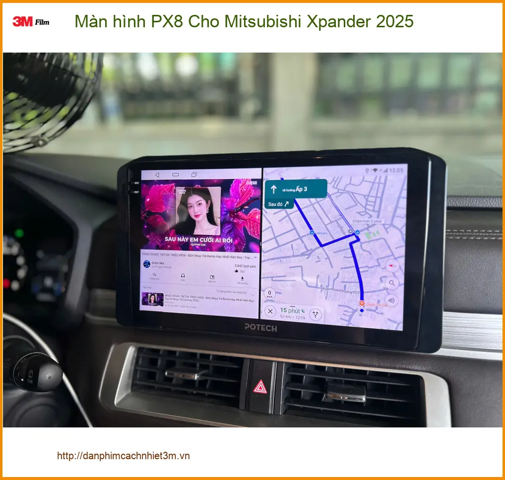 Chị Thu lắp Màn hình PX8 Cho Xpander 2025 tại Hóc Môn nâng cấp nội thất