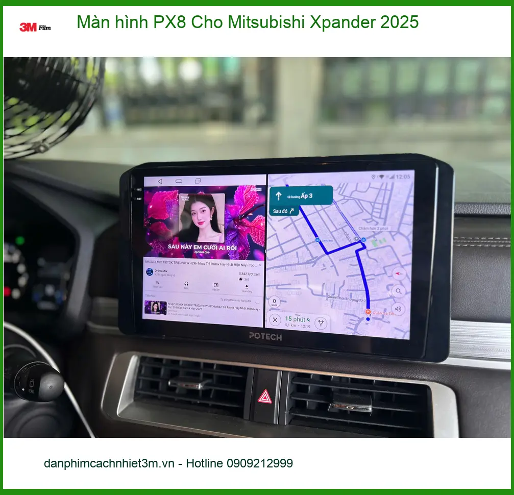 Chị Thảo Lắp Màn hình PX8 Mitsubishi Xpander 2025 tại Quận 12 ảnh thực tế 4