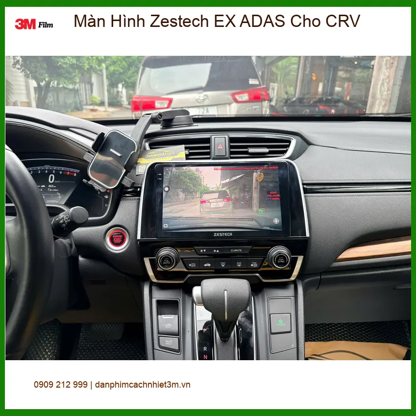 Chị Thảo lắp Màn Hình Zestech EX ADAS cho CRV tại Quận 12 để nâng tầm tiện ích