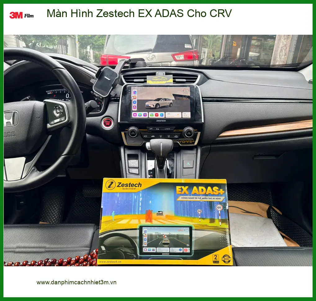 Chị Thảo lắp Màn Hình Zestech EX ADAS cho CRV tại Quận 12 để nâng tầm tiện ích ảnh thực tế 2