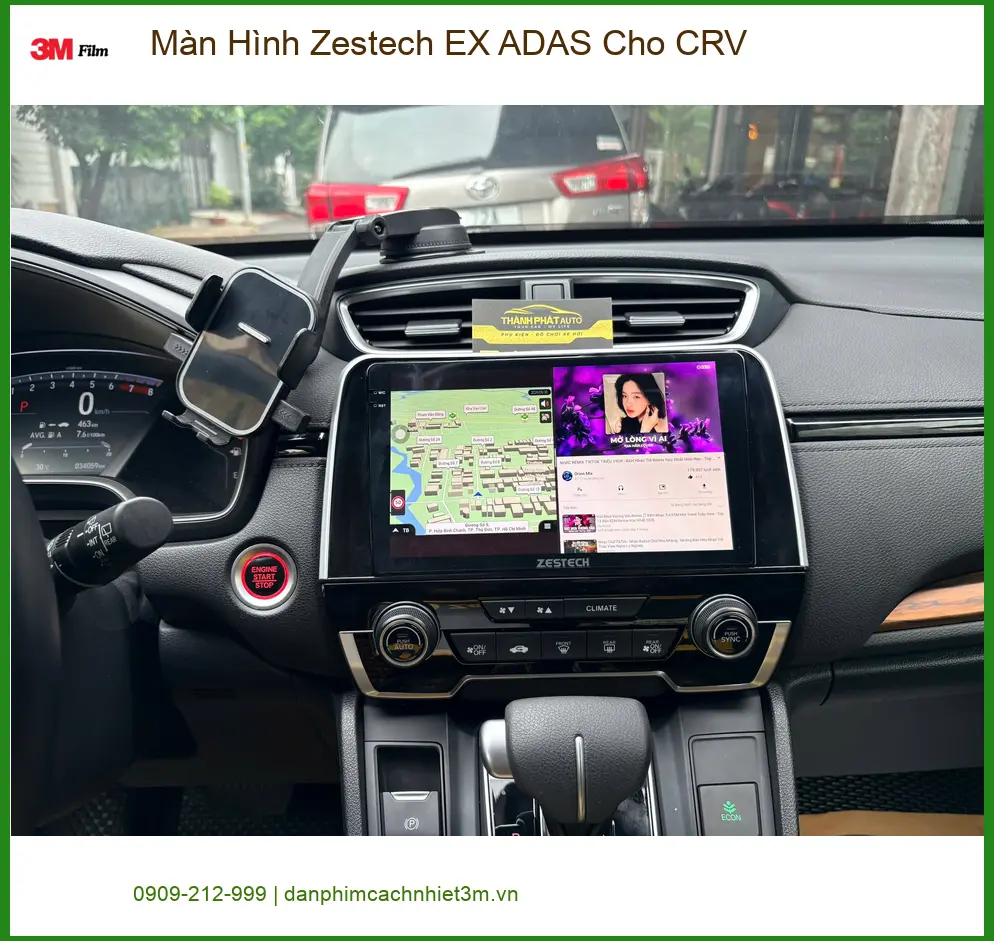 Chị Thảo lắp Màn Hình Zestech EX ADAS cho CRV tại Quận 12 để nâng tầm tiện ích ảnh thực tế 4