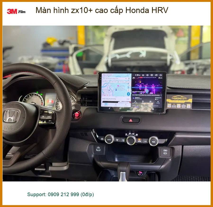 Anh Phước lắp màn hình ZX10+ cao cấp Honda HRV tại Quận Tân Phú giải trí đỉnh cao
