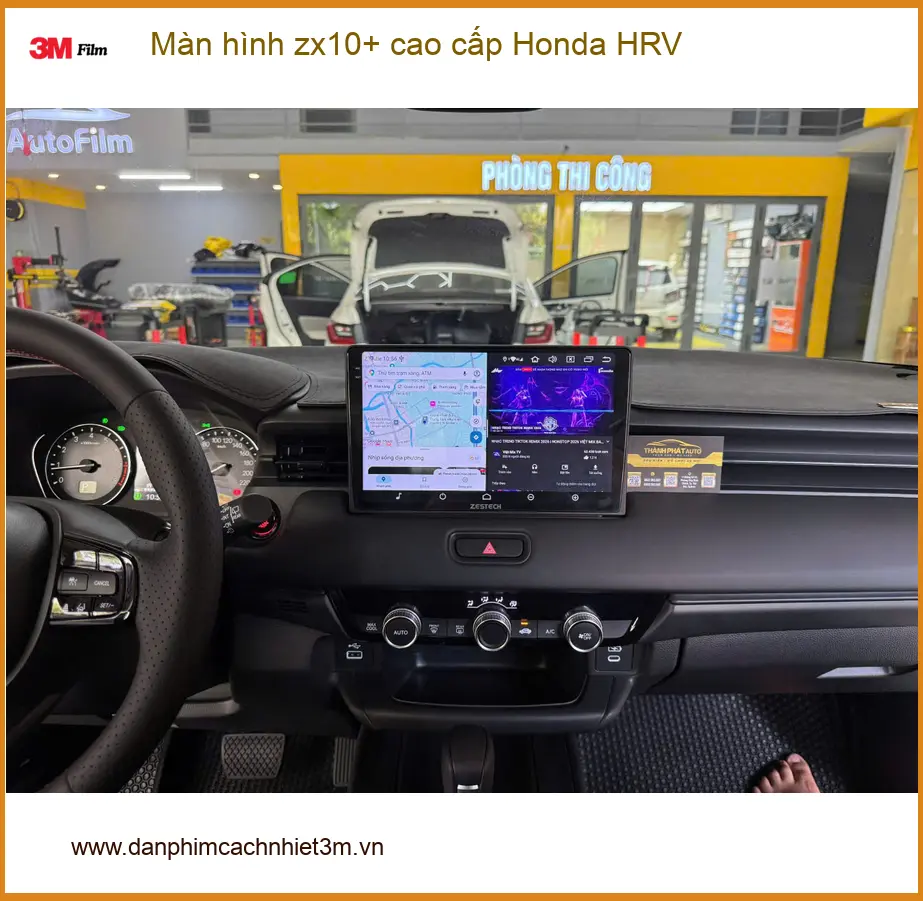 Anh Phước lắp màn hình ZX10+ cao cấp Honda HRV tại Quận Tân Phú giải trí đỉnh cao ảnh thực tế 4