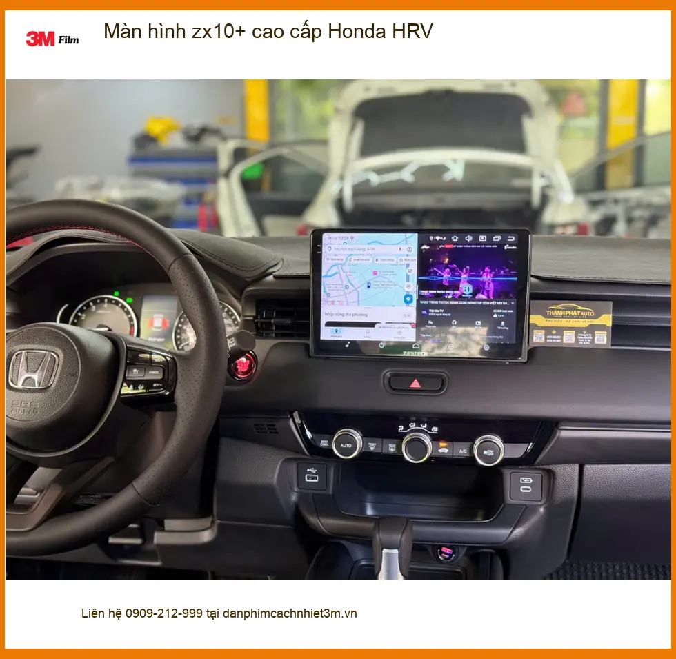 Anh Thắng nâng cấp màn hình ZX10+ cao cấp Honda HRV tại Quận Bình Chánh