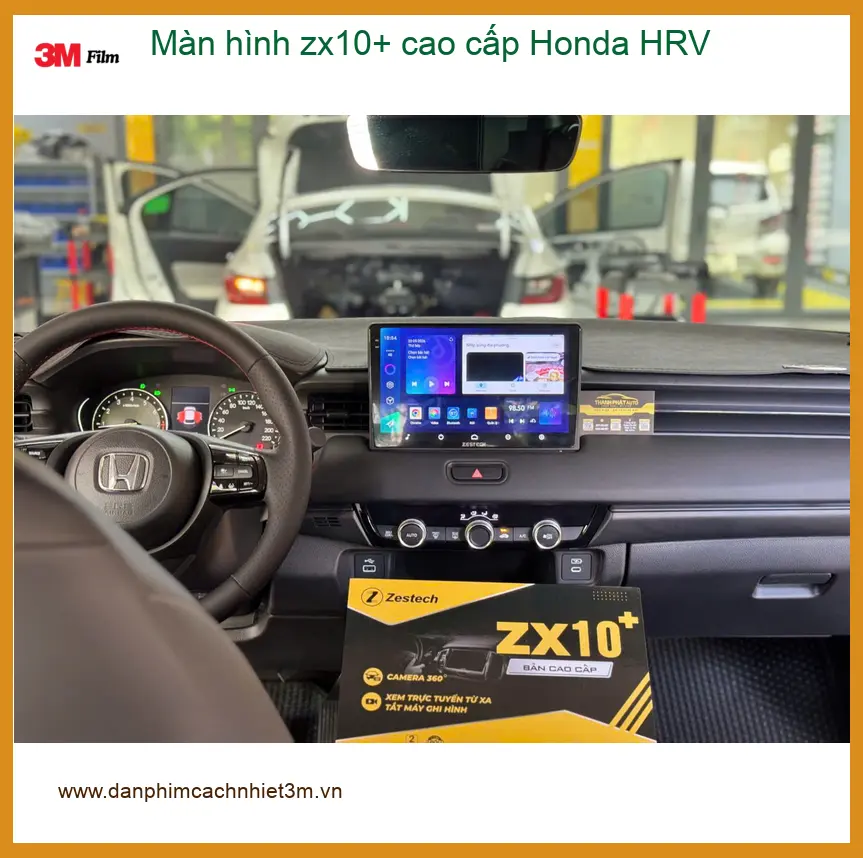 Chú Phước nâng cấp màn hình ZX10+ cao cấp Honda HRV tại Quận 12 vì màn zin quá cũ ảnh thực tế 5