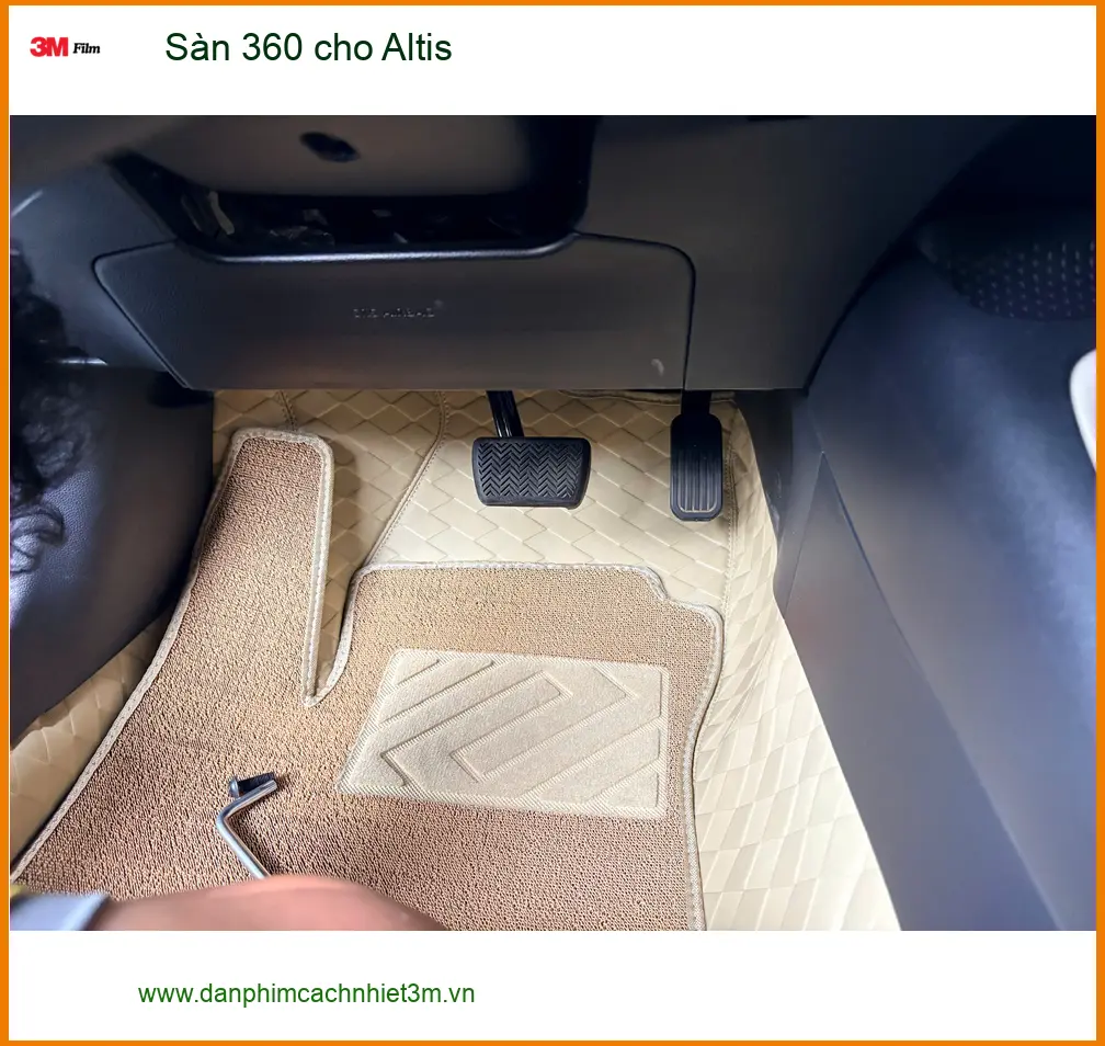 Anh Khải thay thảm lót sàn 360 cho Toyota Altis Quận 8 để nội thất luôn sạch đẹp ảnh thực tế 2