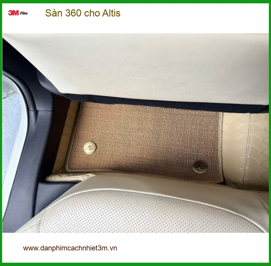 Anh Khải thay thảm lót sàn 360 cho Toyota Altis Quận 8 để nội thất luôn sạch đẹp ảnh thực tế 3