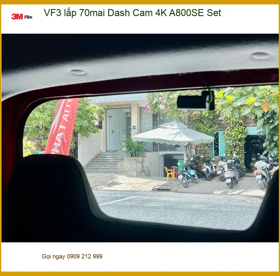 Anh Khang lắp Camera 70mai A800SE 4K cho VinFast VF3 tại Hóc Môn cần bảo hành.