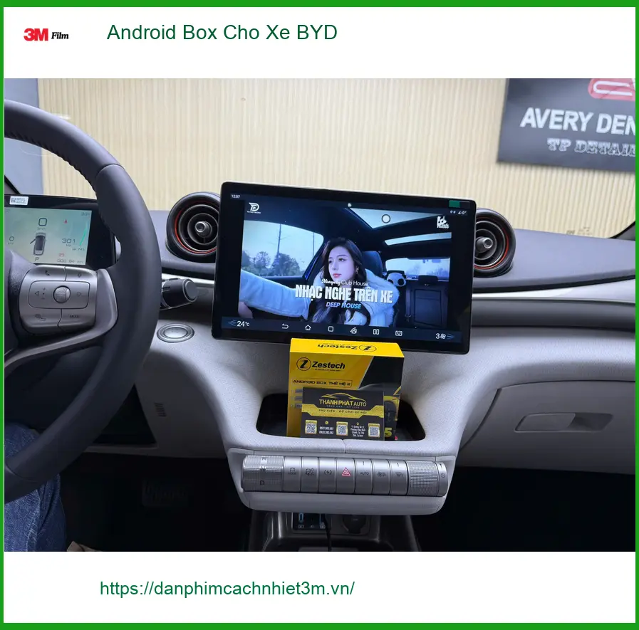 Bác An lắp Android Box cho xe BYD Atto 3 tại Hóc Môn muốn giải trí cao cấp