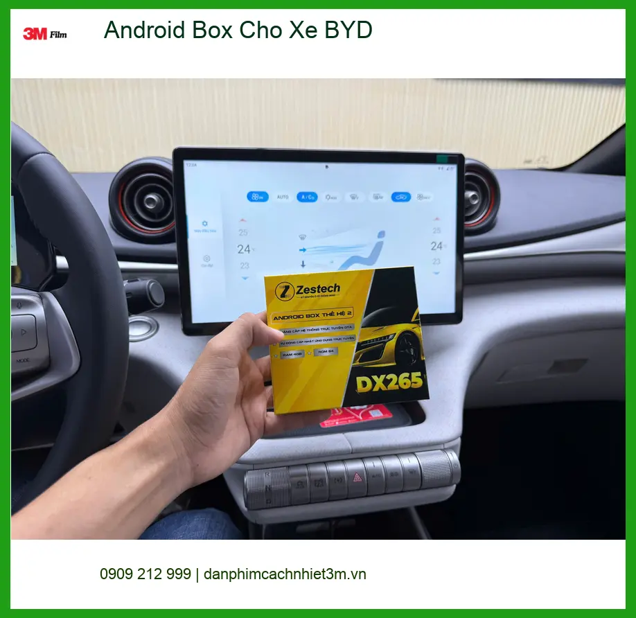 Bác An lắp Android Box cho xe BYD Atto 3 tại Hóc Môn muốn giải trí cao cấp ảnh thực tế 2
