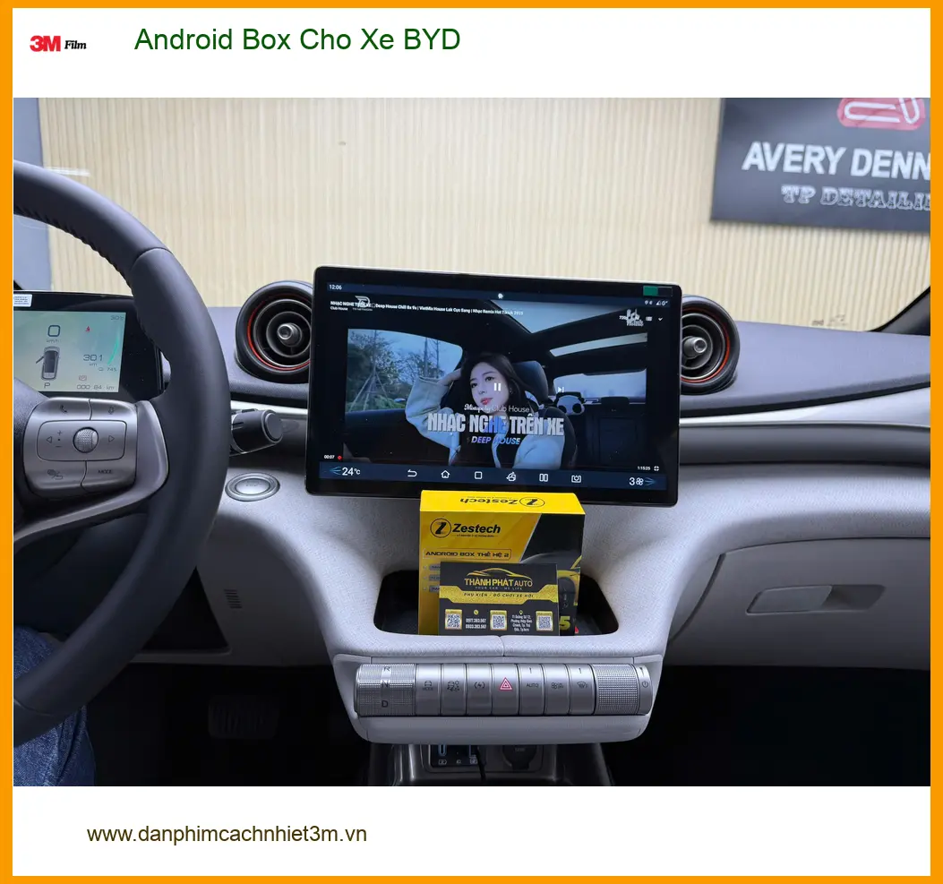 Bác An lắp Android Box cho xe BYD Atto 3 tại Hóc Môn muốn giải trí cao cấp ảnh thực tế 3