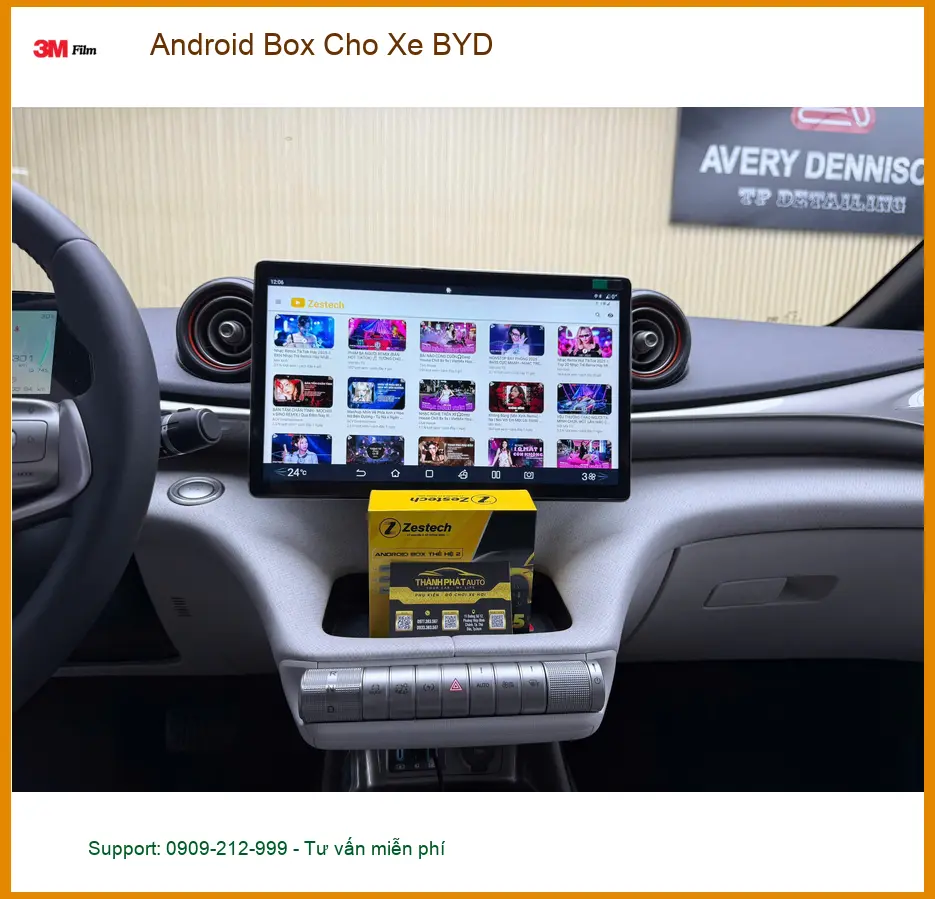 Bác An lắp Android Box cho xe BYD Atto 3 tại Hóc Môn muốn giải trí cao cấp ảnh thực tế 4