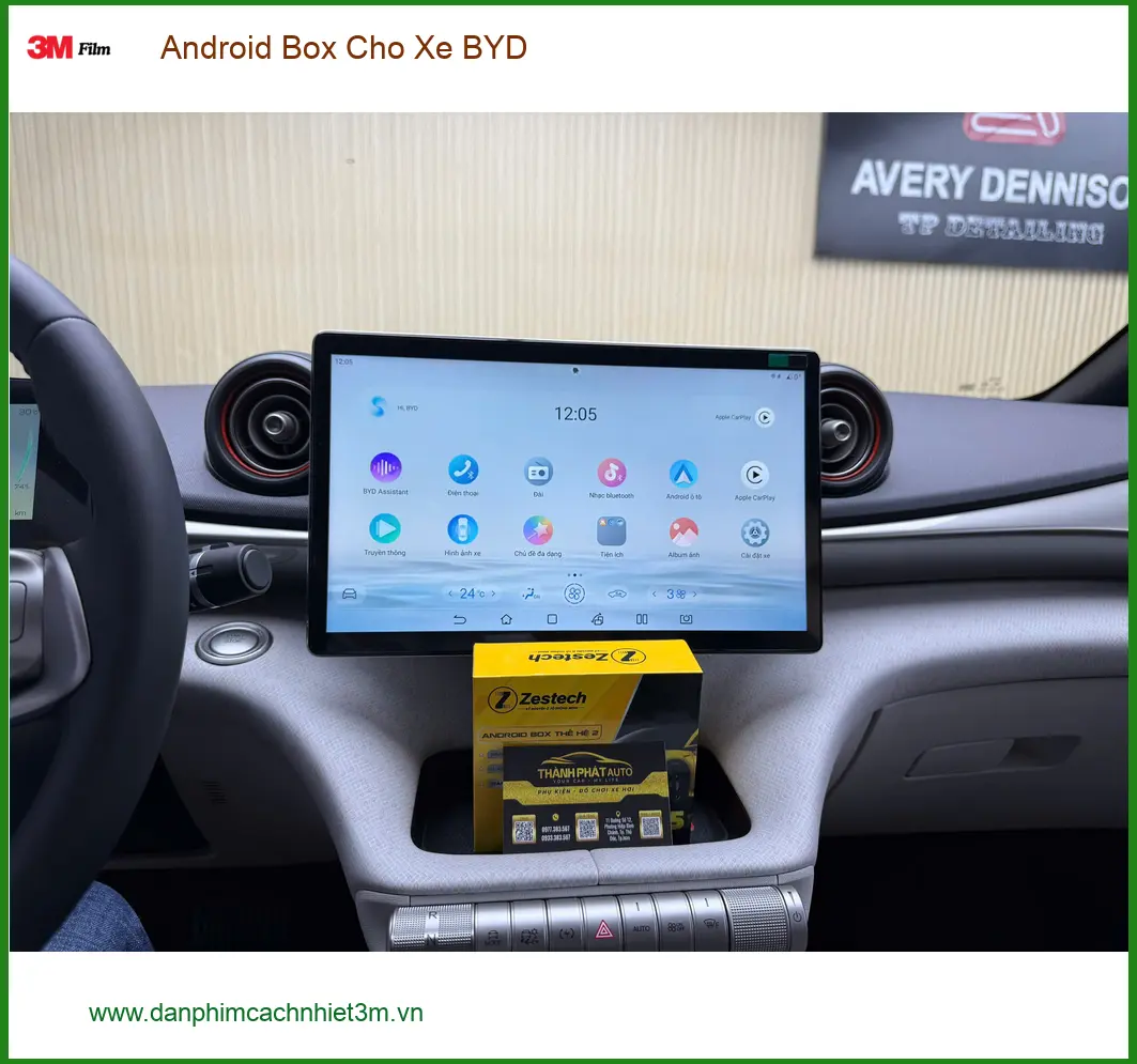Anh Nhật lắp Android Box cho BYD Atto 3 tại Quận 5 để nâng tầm giải trí