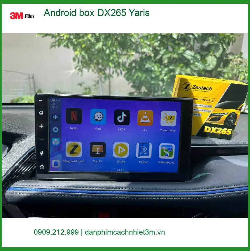 Anh Quang lắp Android box DX265 cho Yaris tại Quận 2 để nâng cấp giải trí