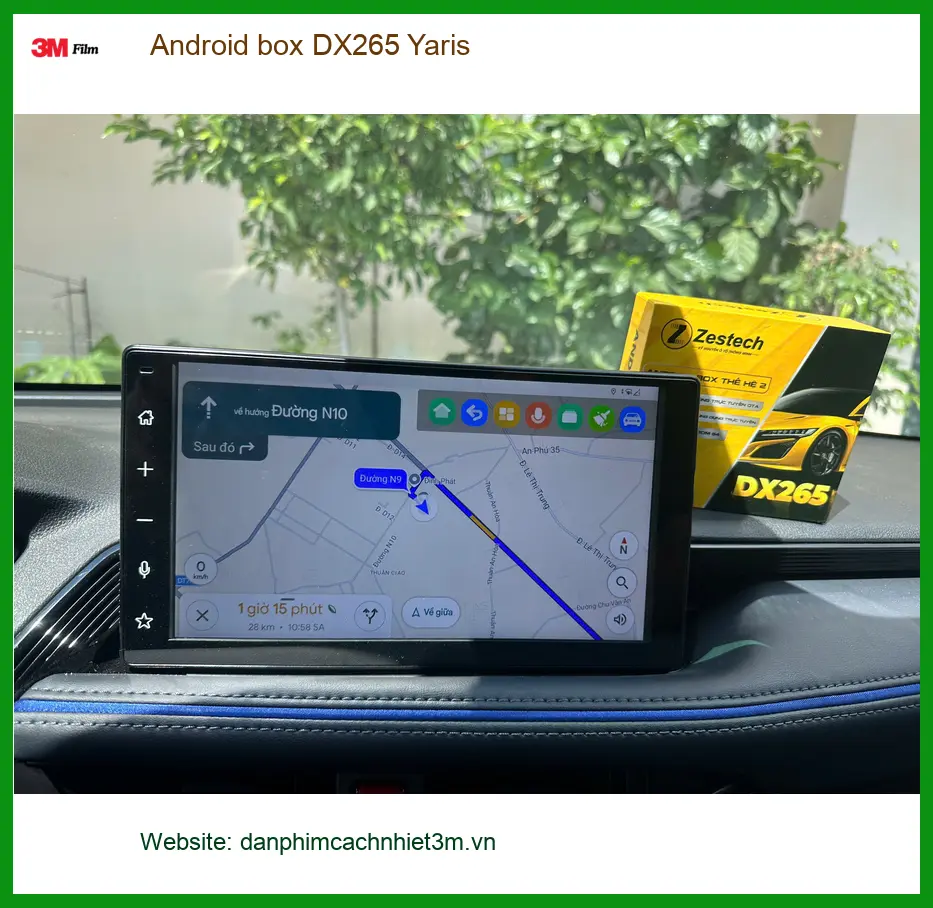 Anh Quang gắn Android box DX265 cho Yaris ở Quận Tân Bình xem YouTube mượt ảnh thực tế 2