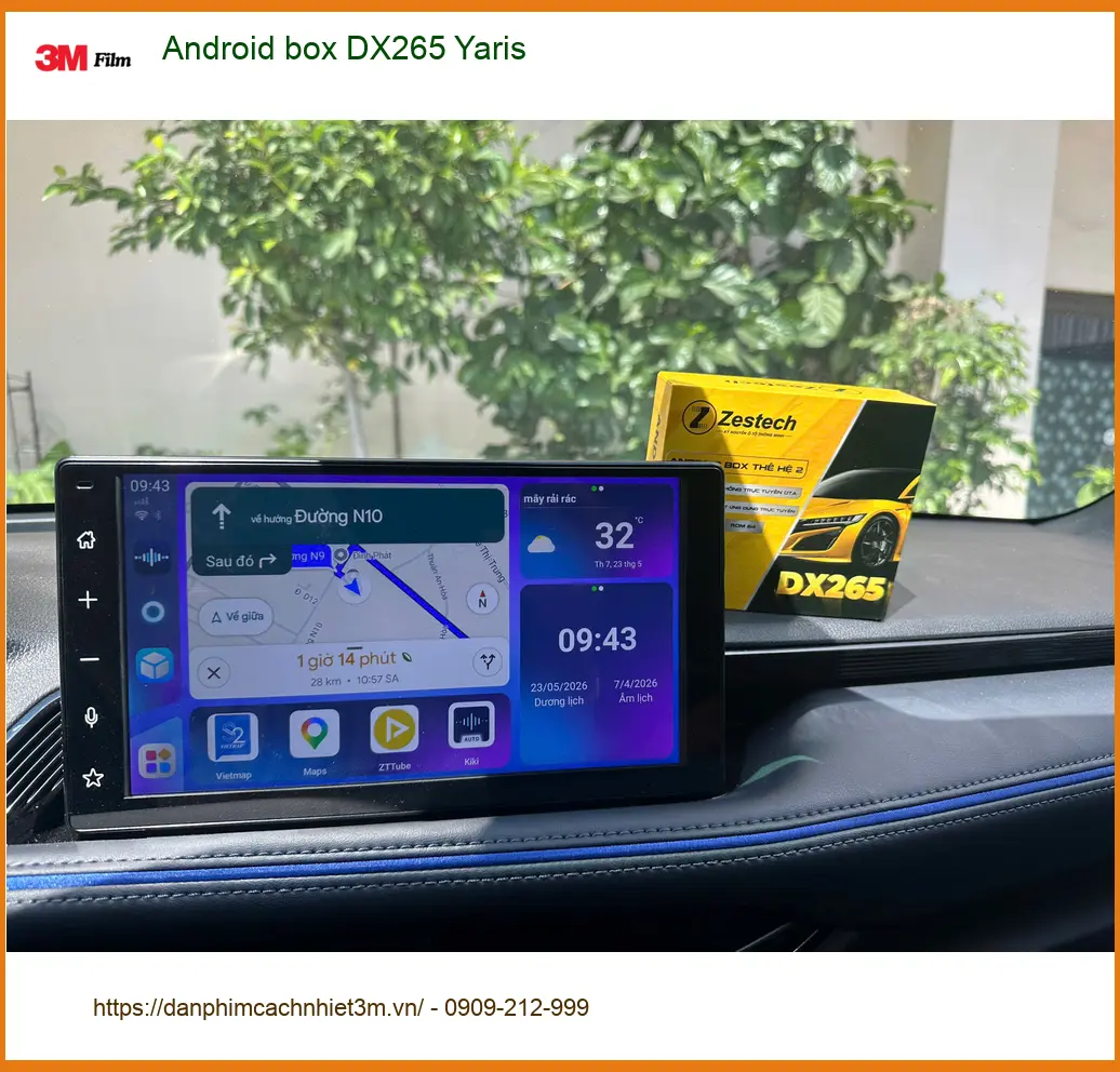 Chú Cường lắp Android box DX265 cho Yaris tại Quận 4 để trải nghiệm giải trí đỉnh cao ảnh thực tế 4