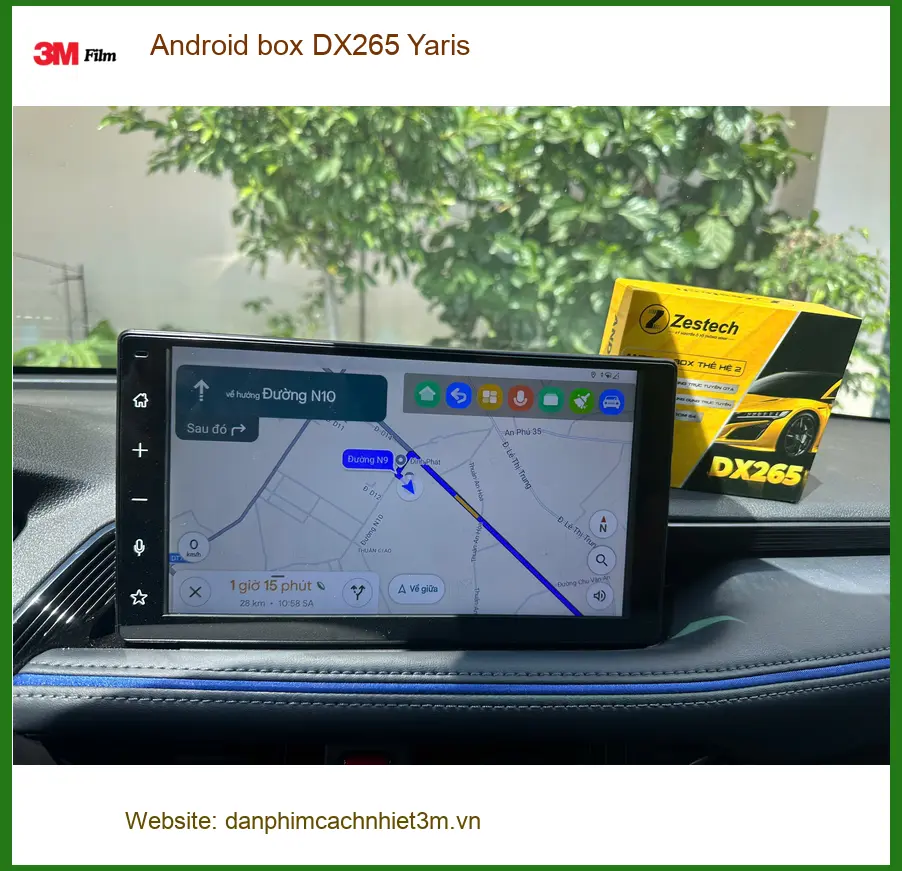 Anh Quang lắp Android box DX265 cho Yaris tại Quận 2 để nâng cấp giải trí ảnh thực tế 4