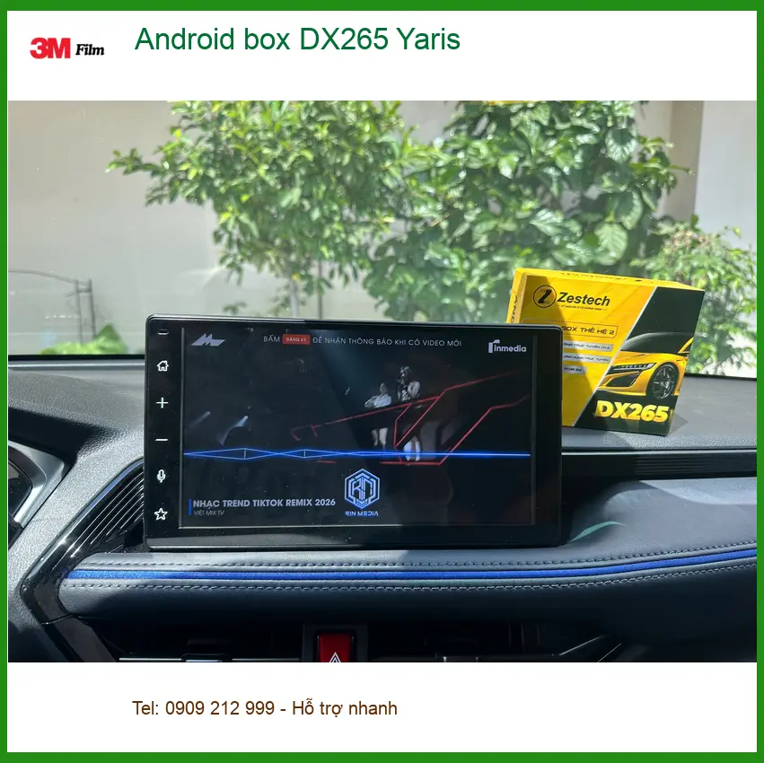 Anh Quang lắp Android box DX265 cho Yaris tại Quận 2 để nâng cấp giải trí ảnh thực tế 5
