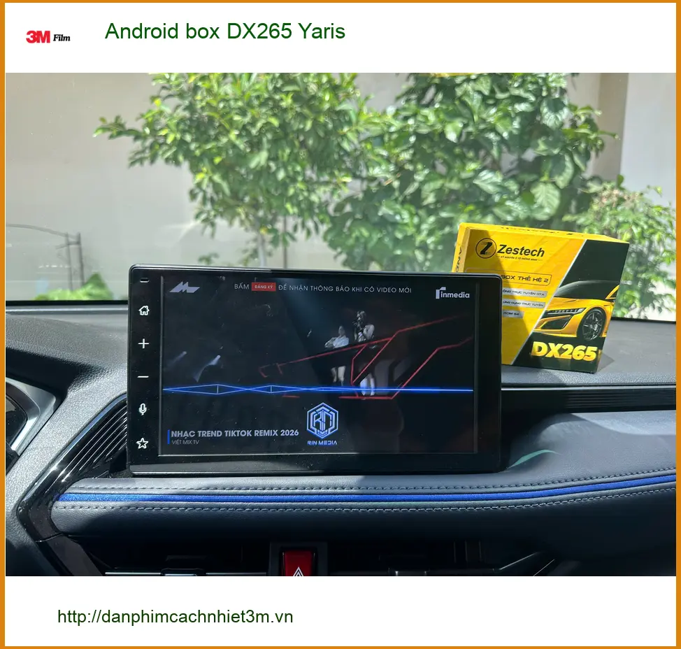 Bác Hùng lắp Android box DX265 Toyota Yaris Quận 8 xem giải trí ảnh thực tế 3