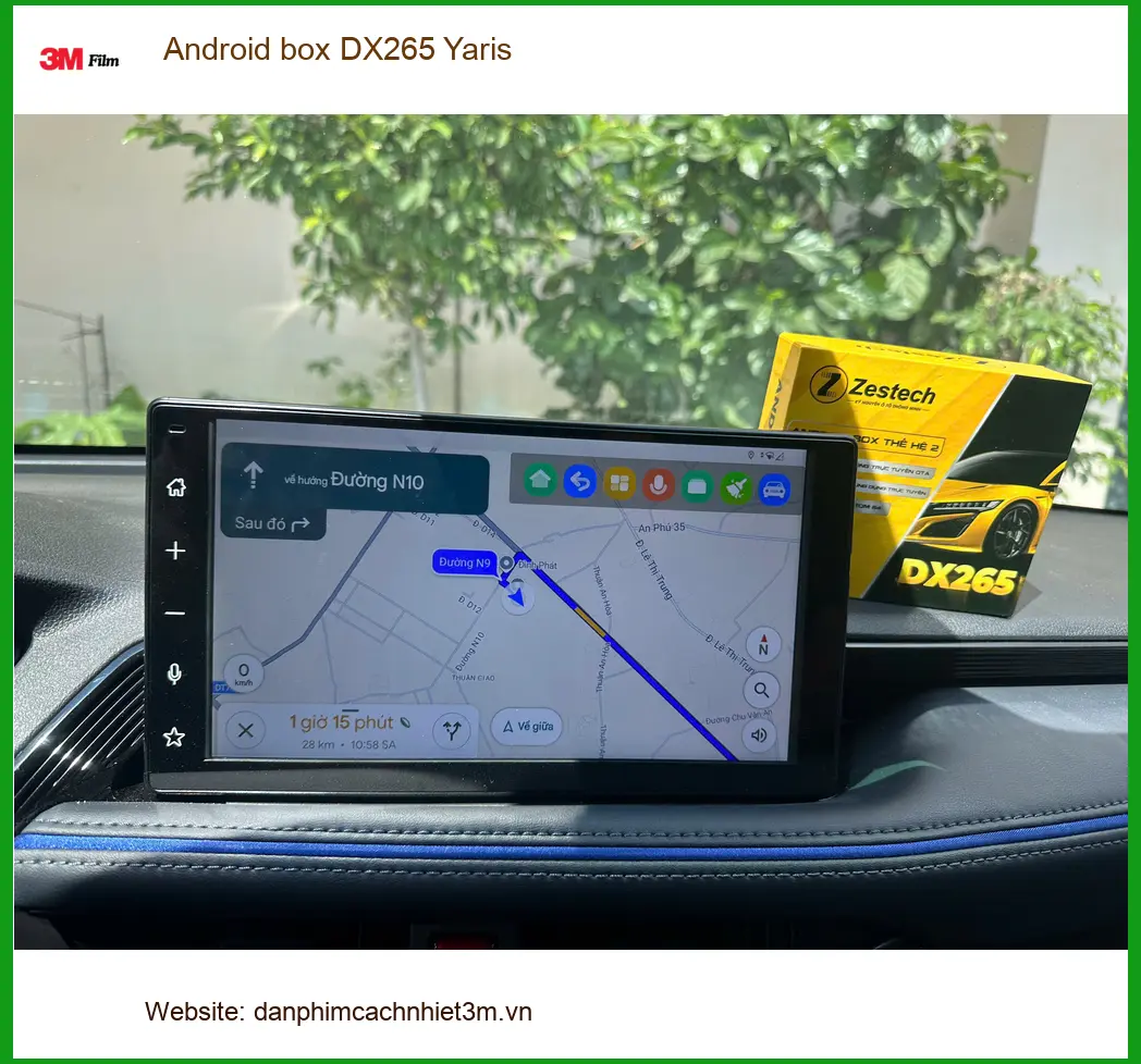 Anh Lộc lắp Android box DX265 cho Yaris tại Quận 12 nâng tầm giải trí